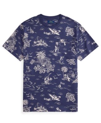 Men's Big & Tall Short-Sleeve Polo Bear Jersey T-Shirt