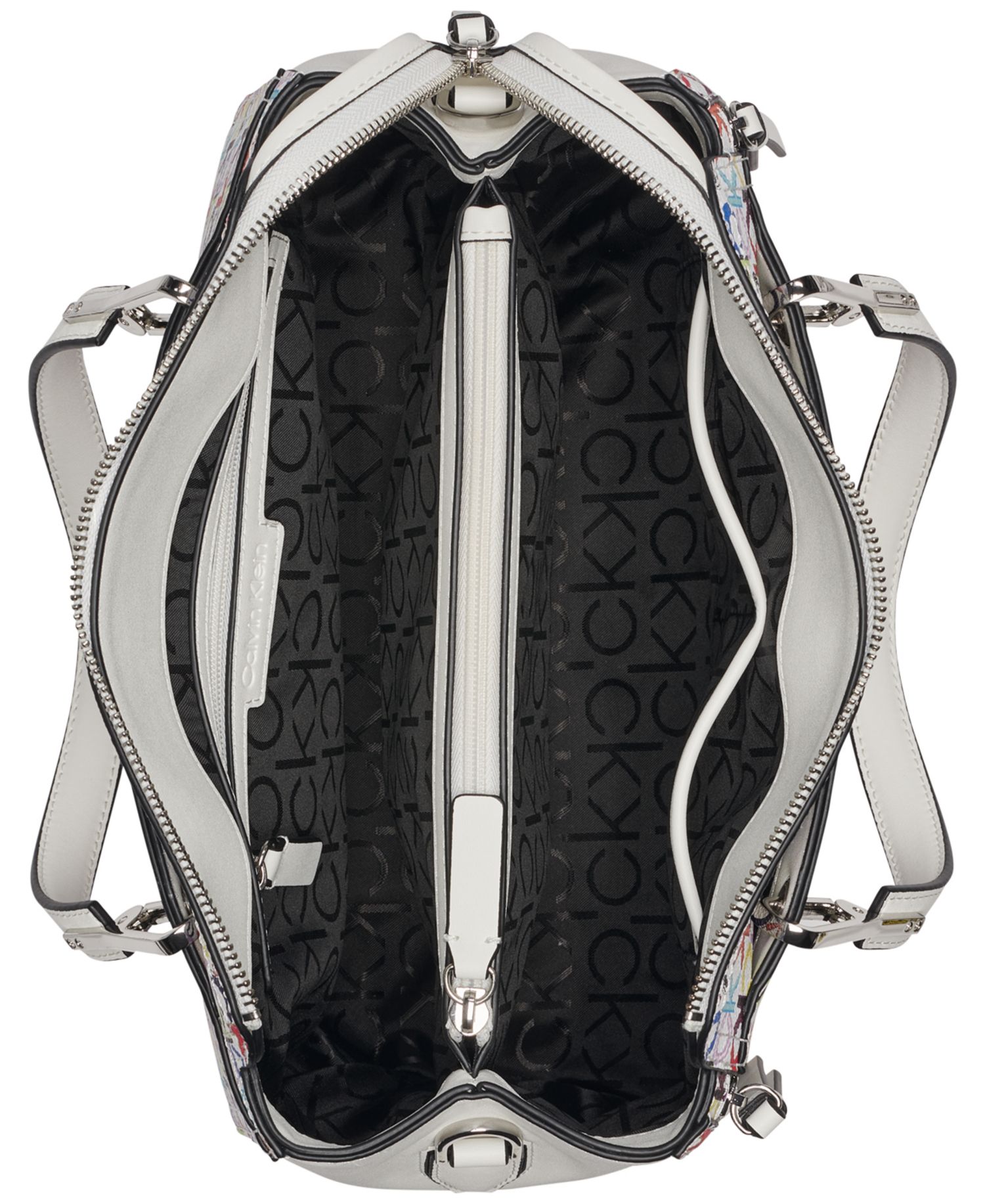 Garnet Signature Triple Compartment Top Zipper Satchel
