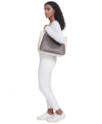 Zoe Signature Medium Chain Tote Bag