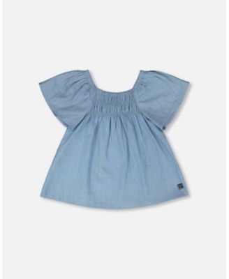 Big Girls Chambray Top