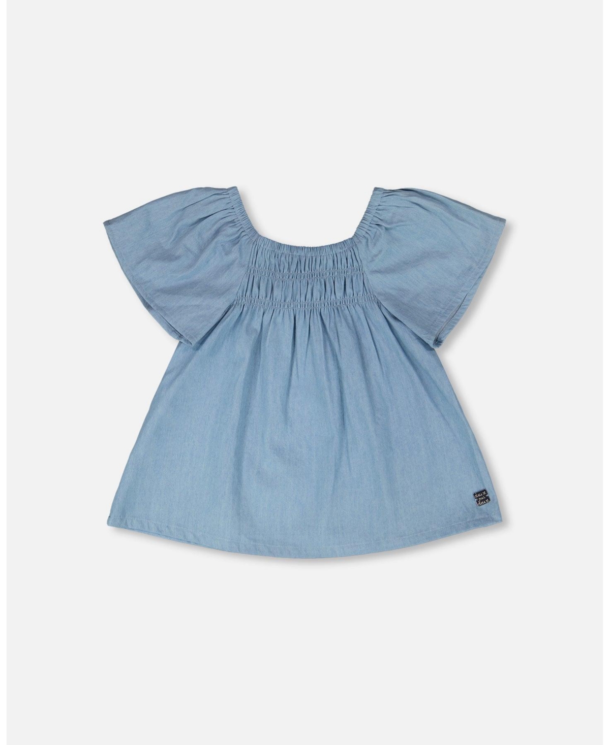 Deux par Big Girls Chambray Top