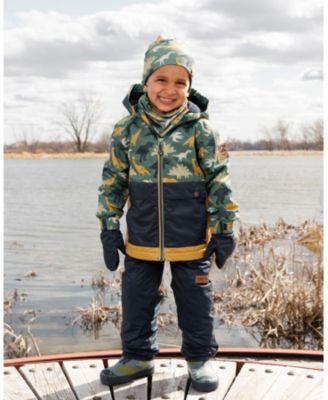 Boy Stretch Jersey Beanie Green Dinosaur Print - Toddler|Child