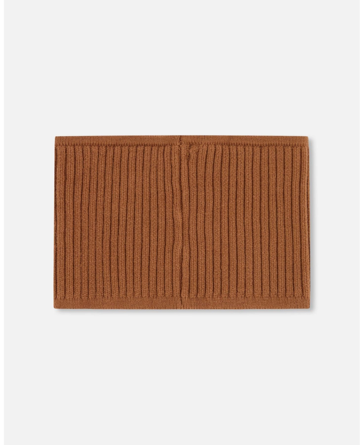 Deux par Kids Unisex Knit Neckwarmer Brown - Toddler|Child