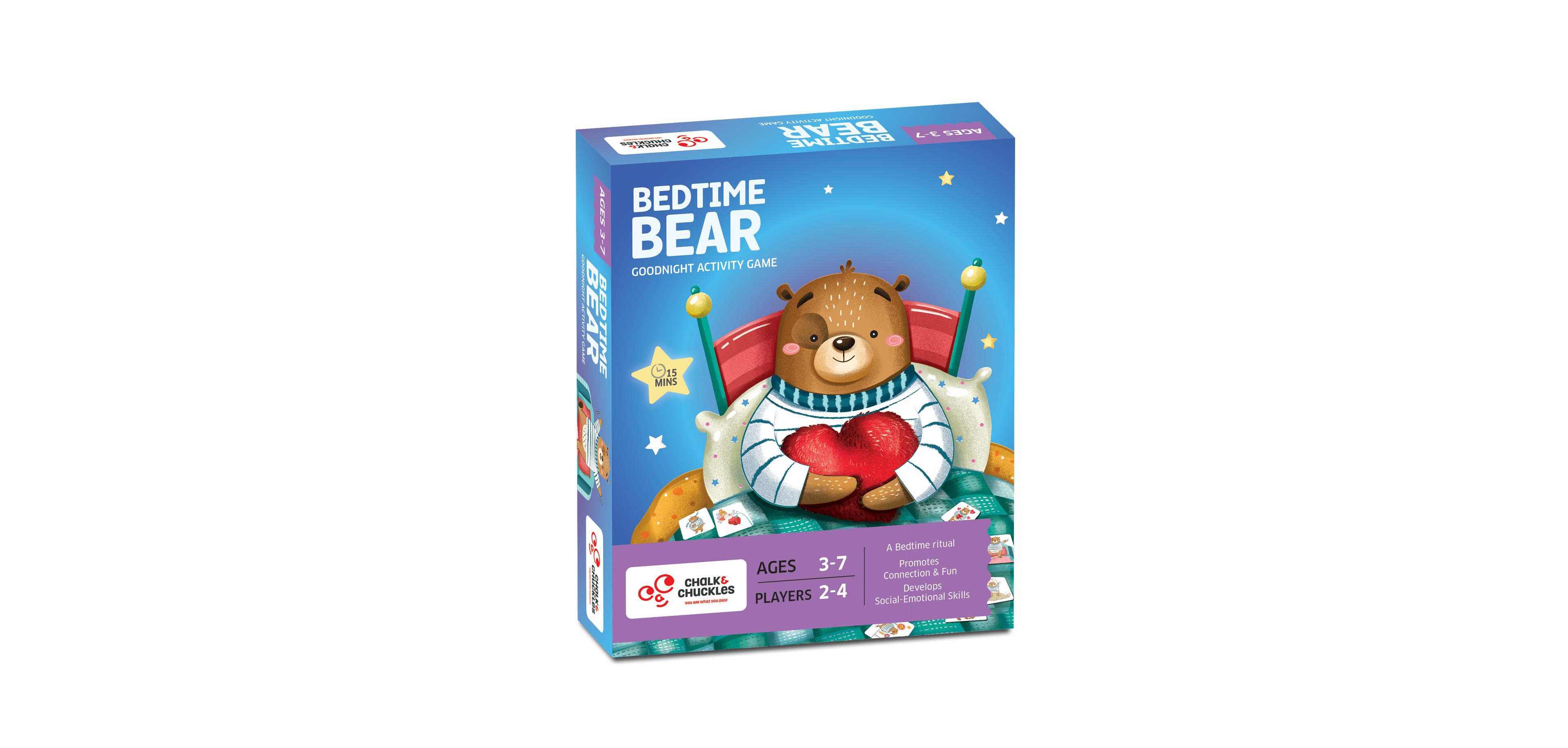 Chalk & Chuckles Bedtime Bear Board Game, Ages 3+