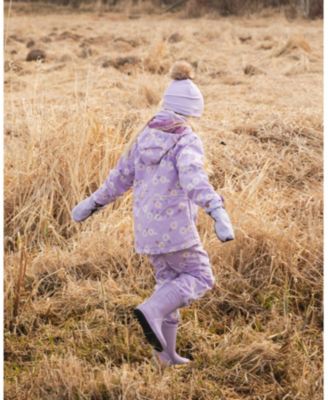 Big Girls 3-in-1 Two-Piece Mid-Season Outerwear Set Print