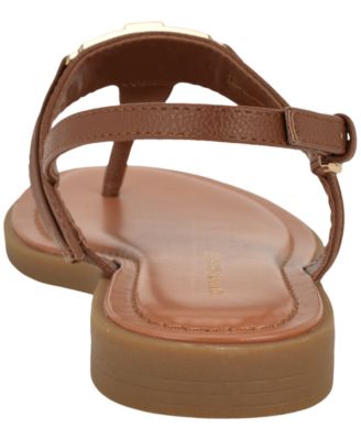 Women's Cruman Ornamented T-Strap Flat Sandals