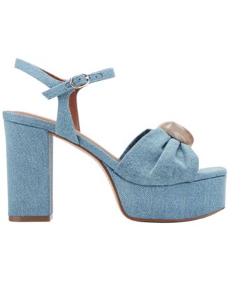 Women's Candey Ornamented Block Heel Platform Sandals