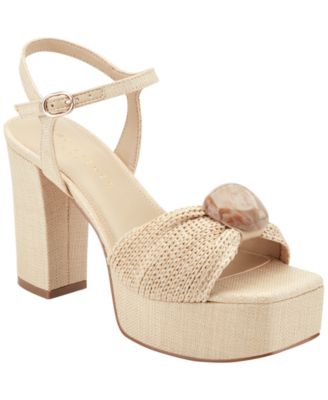 Women's Candey Ornamented Block Heel Platform Sandals