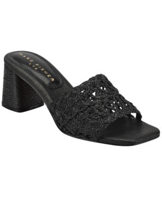 Women's Follie Woven Slip-On Block Heel Dress Sandals