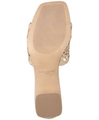 Women's Follie Woven Slip-On Block Heel Dress Sandals