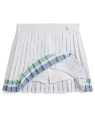 Girls' 7-16 Striped Pleated Pull-On Skort