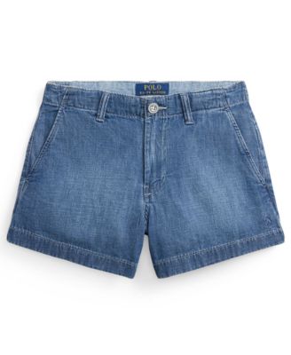 Girls' 7-16 Zip Fly Denim Shorts