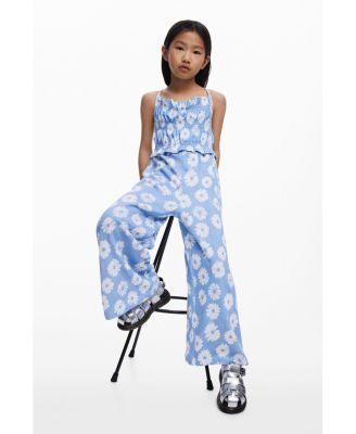 Girls Girls's Floral Strap Jumpsuit