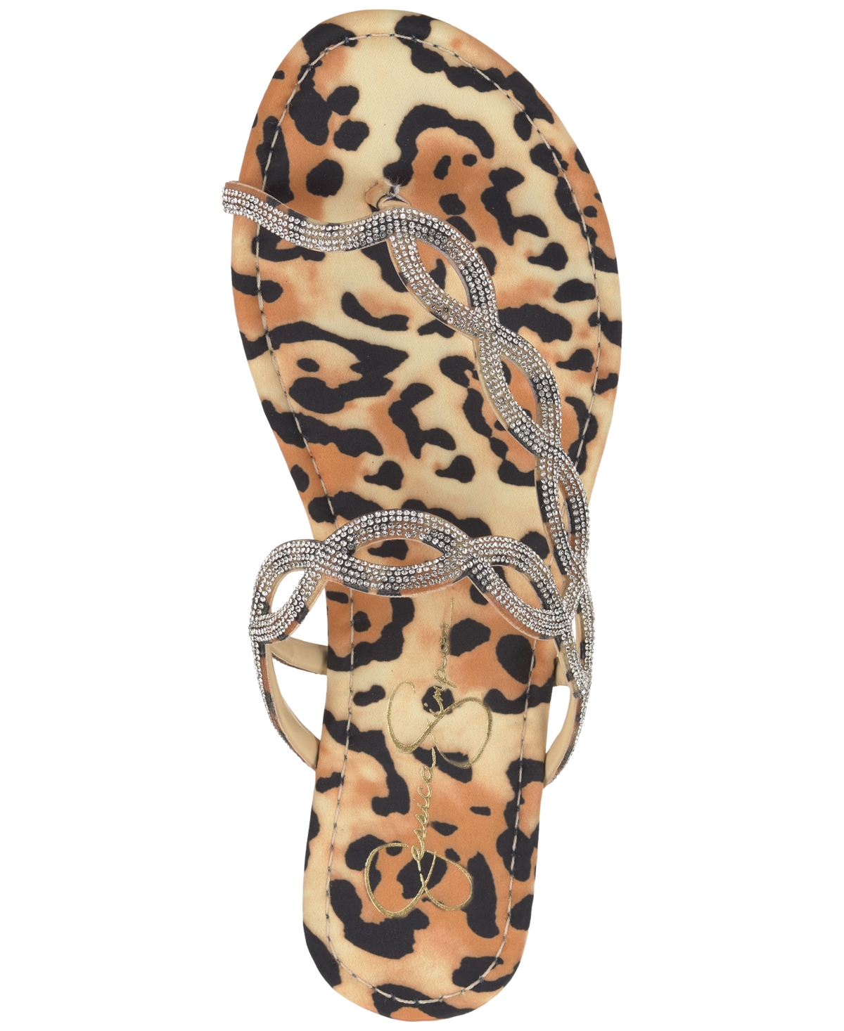 Jessica Simpson Women's Aloni Jelly Toe Ring Slip-On Flat Sandals