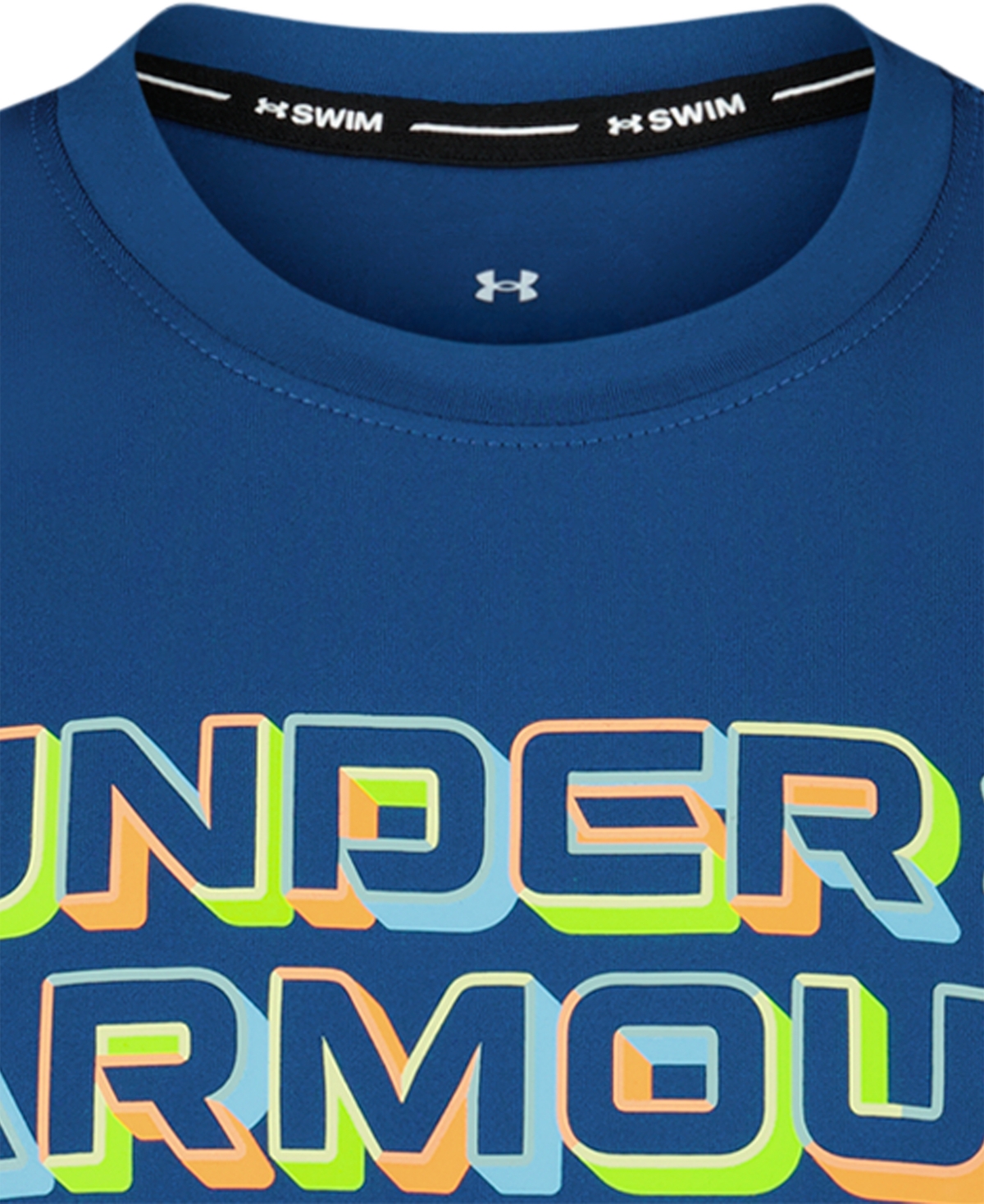 Under Armour Boys' 8-20 Crewneck Solid Surf Swim T-Shirt