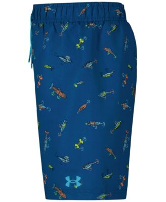 Boys' 8-20 Patterned Printed Swim Trunks