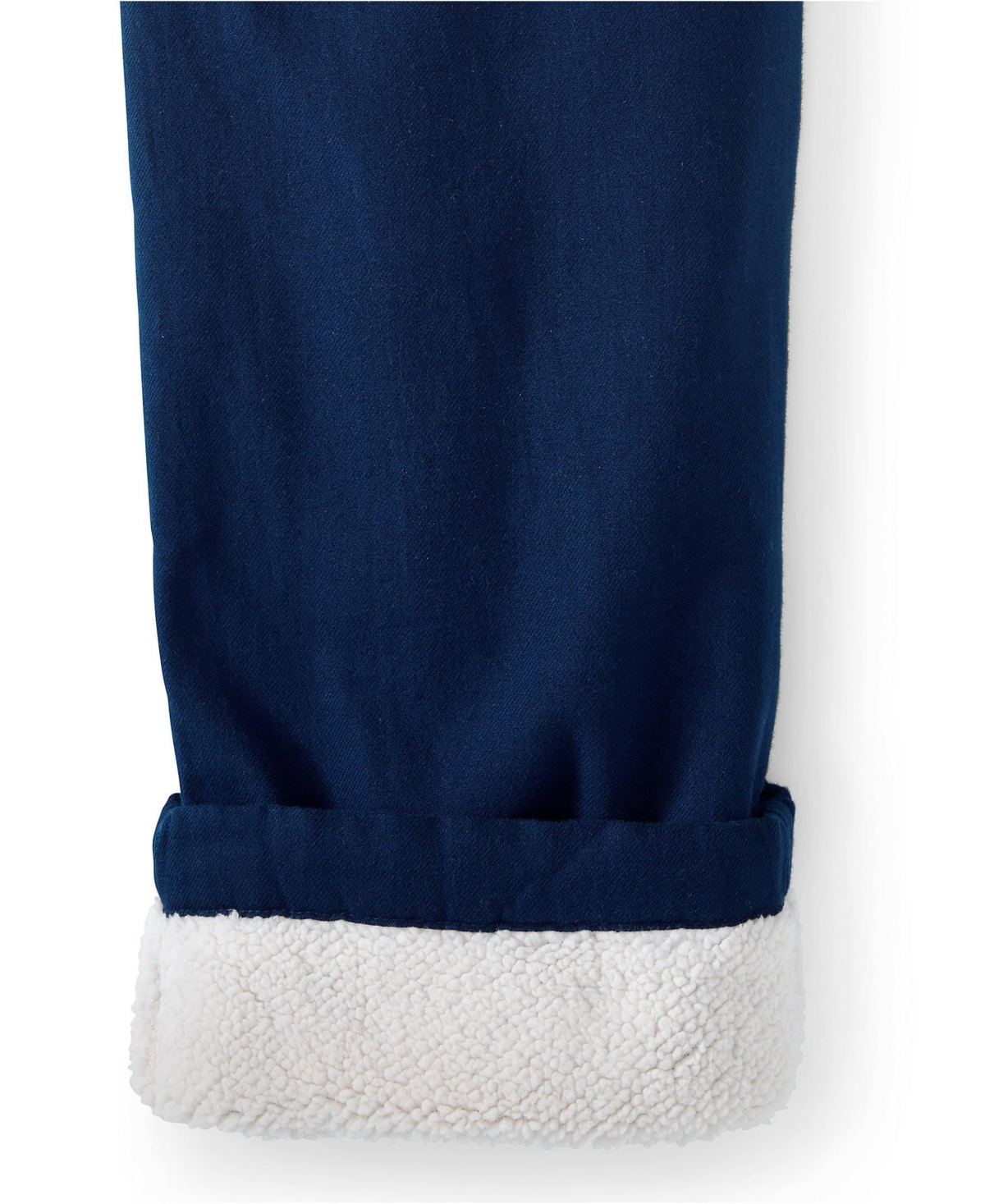 Lands' End Men's High Pile Fleece Lined Flannel Pajama Pants