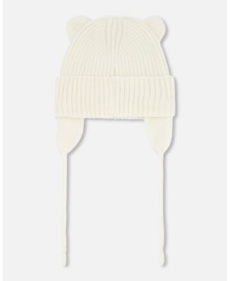 Baby Unisex Baby Knit Hat Off White - Baby