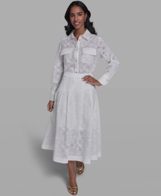 Women's Collared Long-Sleeve Blouse