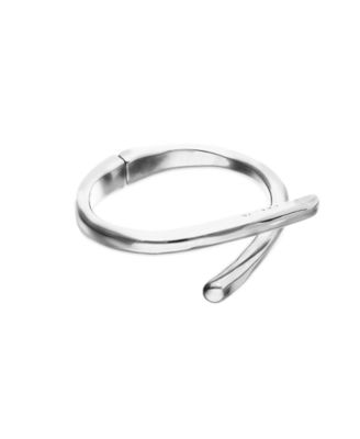 Sterling Silver Plated Alloy Bracelet in the Shape of a Tube