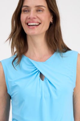 Women's Twist-Neck Extended-Shoulder Top