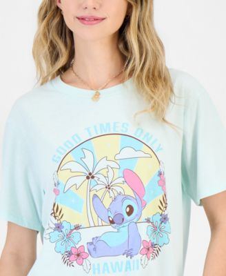 Juniors' Stitch Hawaii Graphic Crewneck T-Shirt
