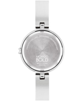 Women's Bold Bangle Swiss Quartz Stainless Steel Watch, 28mm