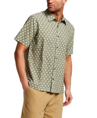 Men's Printed Regular-Fit Collared Shirt
