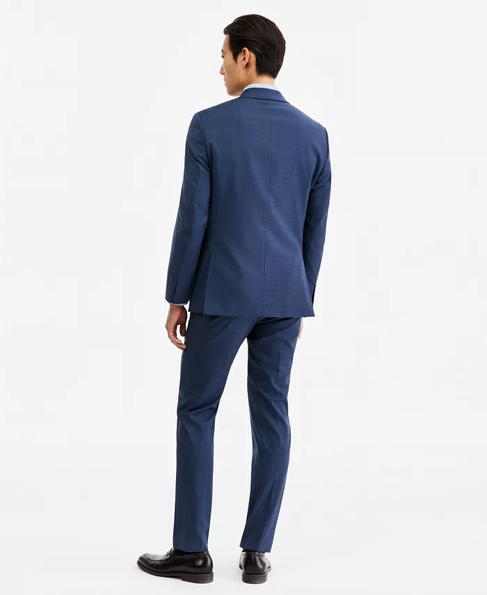 Men's Slim-Fit Wool-Blend Stretch Suit Separates with Vest - thumbnail 7