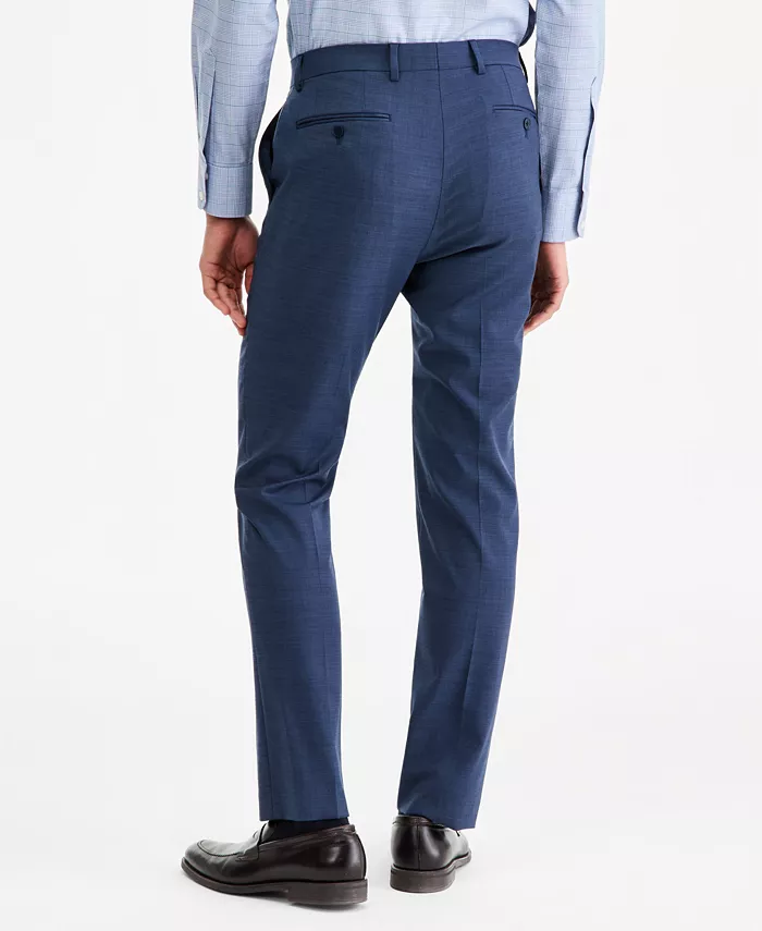 Men's Slim-Fit Wool-Blend Stretch Suit Pants - thumbnail 10