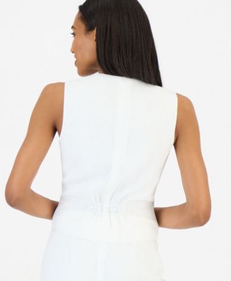 Women's Starfish-Button Vest