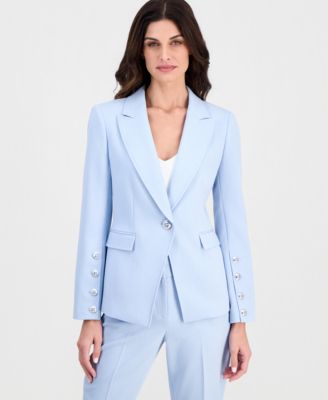 Women's Peak Lapel One-Button Blazer