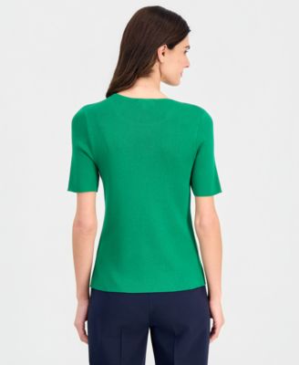 Women's Short-Sleeve Sweater T-Shirt