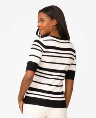 Women's Textured Stripe Sweater