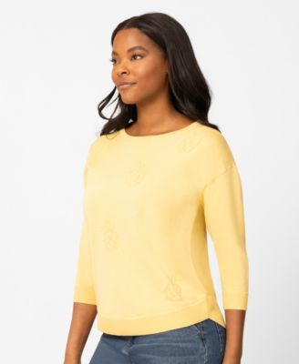 Women's Pineapple Texture Sweater
