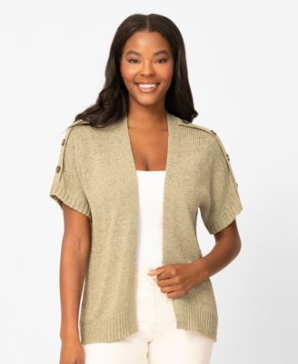 Women's Button Shoulder Cardigan
