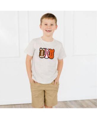 Toddler Boys Sports Peeps Patch Easter Short Sleeve T-Shirt