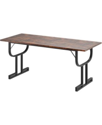 Kitchen Table 70.9 Inch Dining Table Farmhouse Kitchen Table for 6 to 8 Peoplefor Dining Room, Home Office
