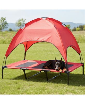 Modern Elevated Dog Cot, Portable & Breathable Cooling Pet Bed