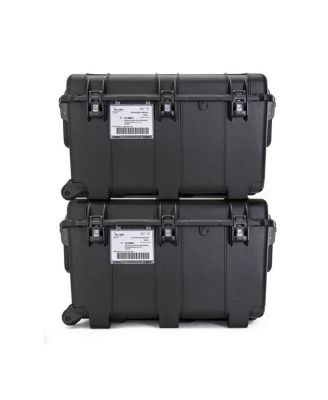 975 Wheeled Waterproof Hard Case with 6-Pocket Lid Organizer and Padded Divider, Black