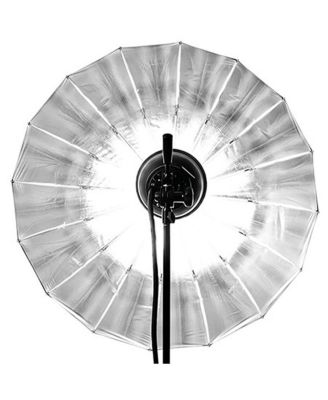 Deep and Parabolic 33" Umbrella, Small, Silver