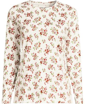 Women's Supima Cotton Long Sleeve Crew Neck T-Shirt