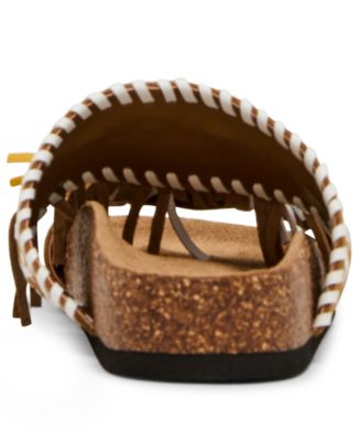 Women's Lester Tassel Footbed Slip-On Slide Sandals