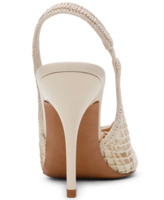 Women's Andromeda-C Crochet Pointed Toe Slingback Pumps