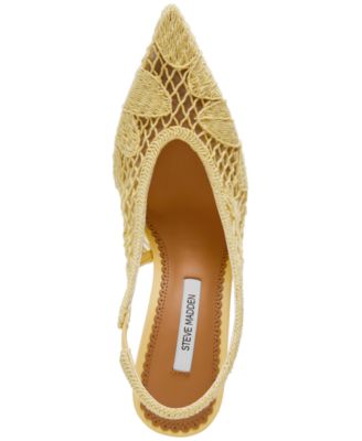 Women's Andromeda-C Crochet Pointed Toe Slingback Pumps