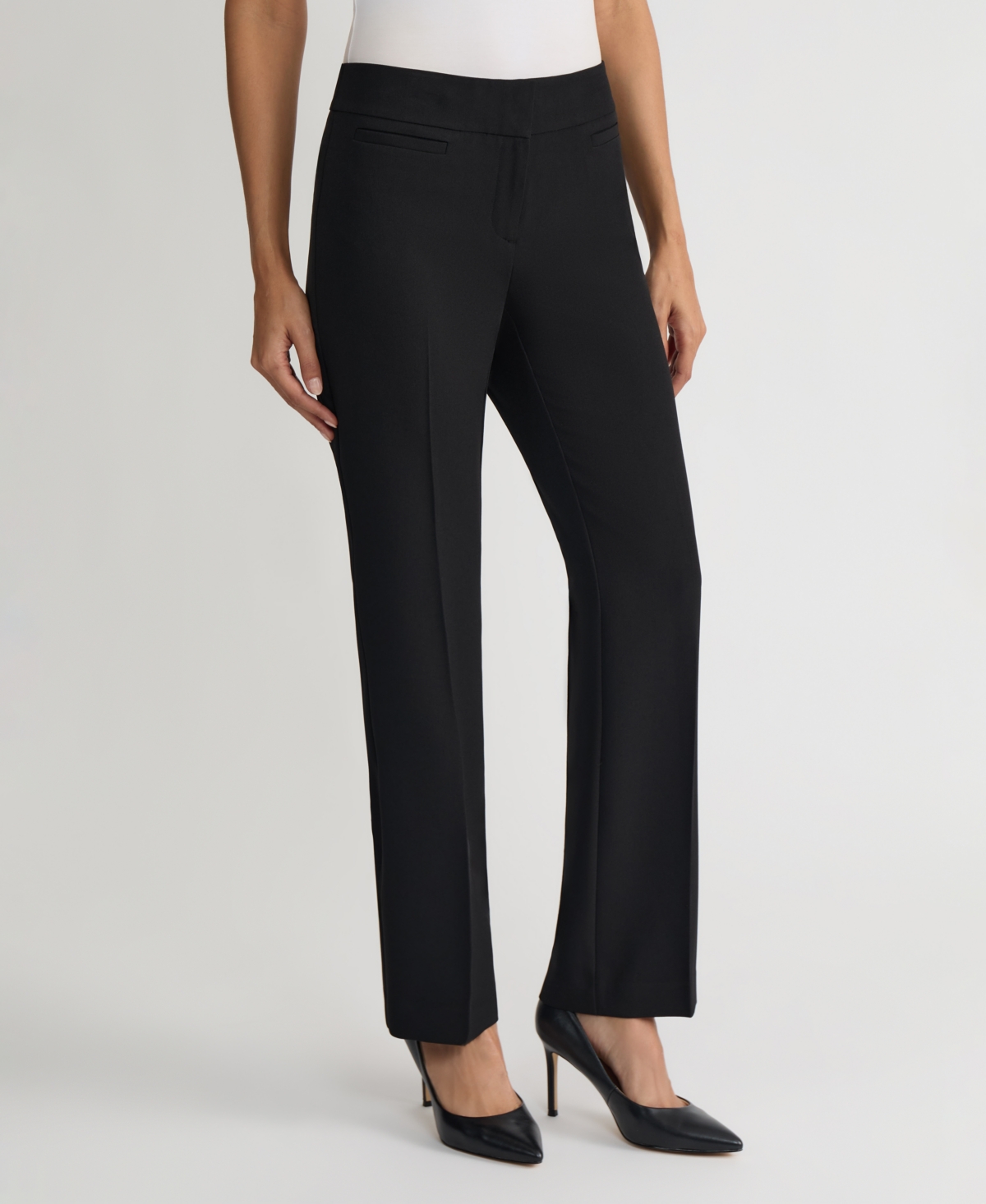 Kasper Women's Lily Mid-Rise Tailored Trouser Pant