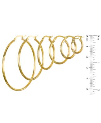 Hoop Earrings in 10k Yellow Gold