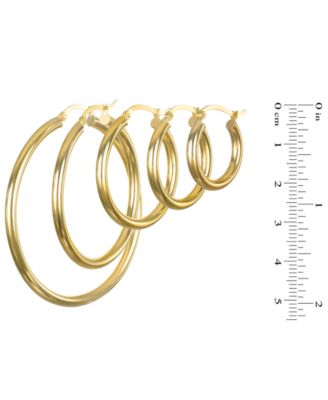 Hoop Earrings in 10k Yellow Gold