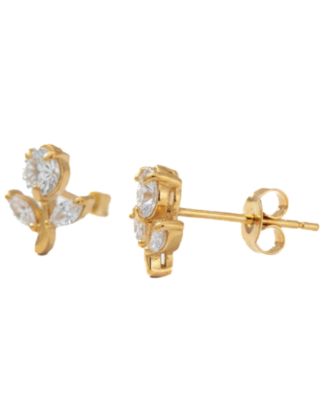 Flora Gold-Tone Stud Earrings