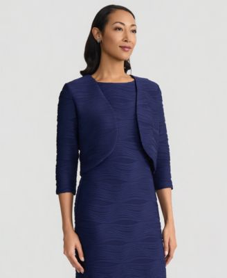 Women's Wave Knit 3/4-Sleeve Shrug